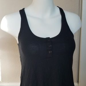 Racerback black tank